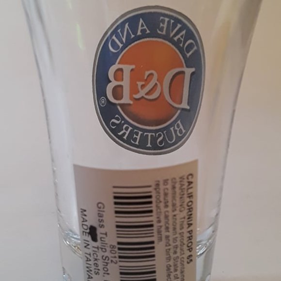 DAVE & BUSTERS SHOT GLASS - UNIQUE "TULIP" DESIGN - 3 1/2" x 2" - BUDGET PRICED - Picture 2 of 2